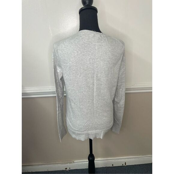 Gap Button Up Light Grey Blouse Size Large - Picture 2 of 9